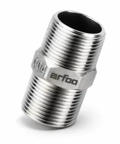 Conexão Inox Niple BSP Macho 1/4”