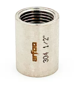 Luva Fêmea de 1/2" BSP Inox 304