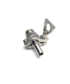 Macho 3/4 NPT x TC 3/4 + Espigão TC 1/2 com abraçadeira TC