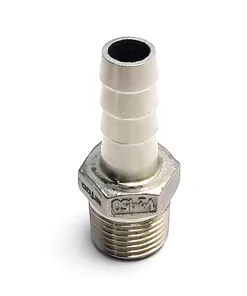 Macho 1/2" BSP Espigão 1/2" Inox 304