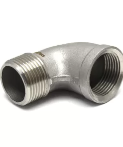 Cotovelo Macho 1/2'' NPT e Fêmea 1/2'' NPT Inox 304