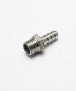 Macho 1/4" BSP x espigao de 1/4" - Inox 304