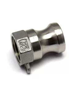 Adaptador Tipo A - Camlock 1/2" x Fêmea 1/2" Inox 304